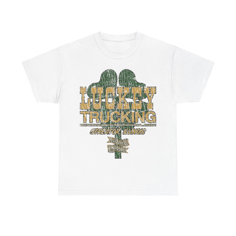 Load image into Gallery viewer, Luckey Trucking Streator IL 1970 Distressed Print T-shirt