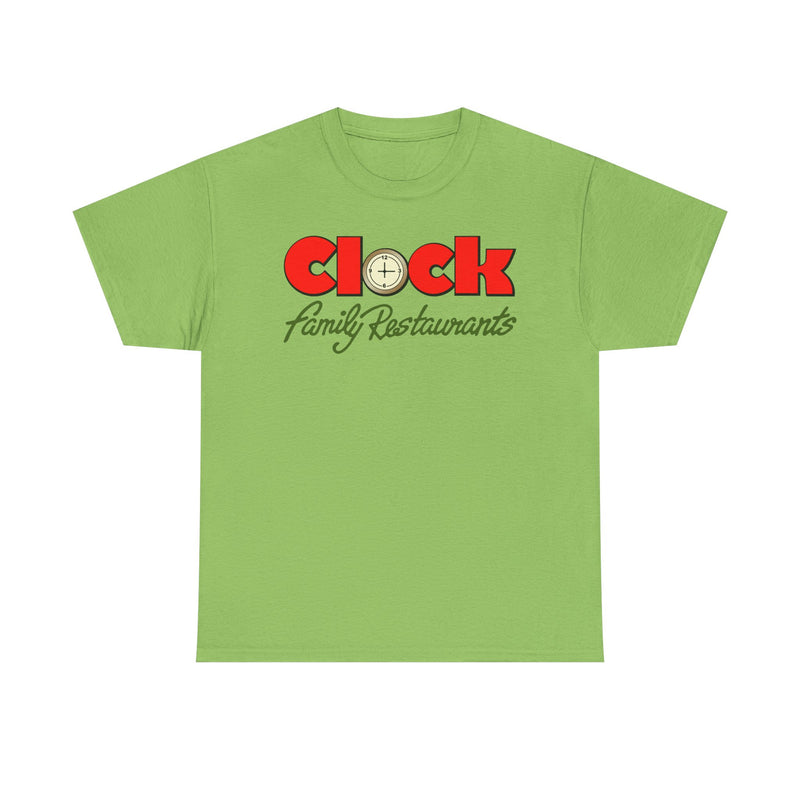 Load image into Gallery viewer, Clock Family Restaurants Vintage Diner Classic Restaurant Logo T-Shirt