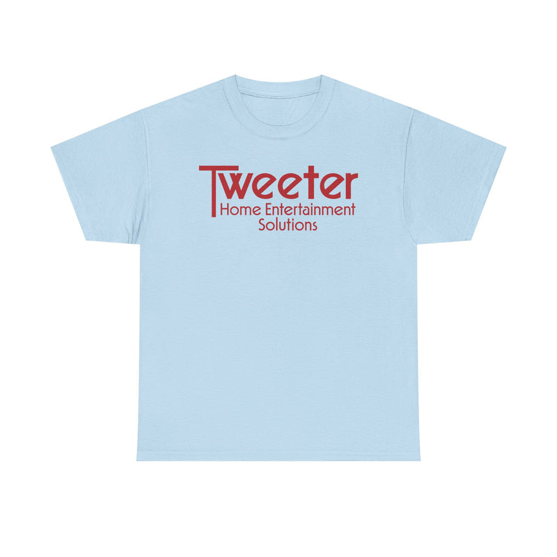 Load image into Gallery viewer, Tweeter Home Entertainment Solutions Red Logo Electronics Store T-shirt