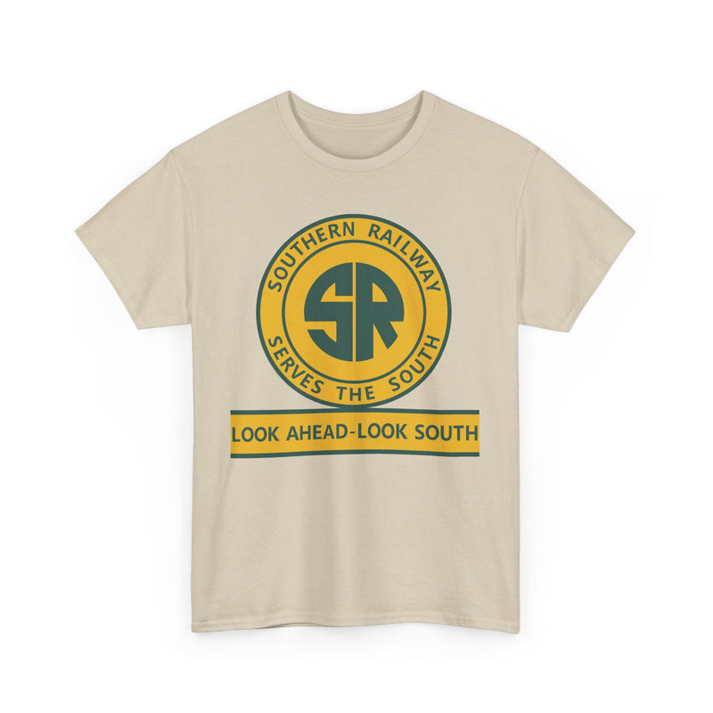 Load image into Gallery viewer, Southern Railway Serves The South Vintage Railroad Logo T-Shirt