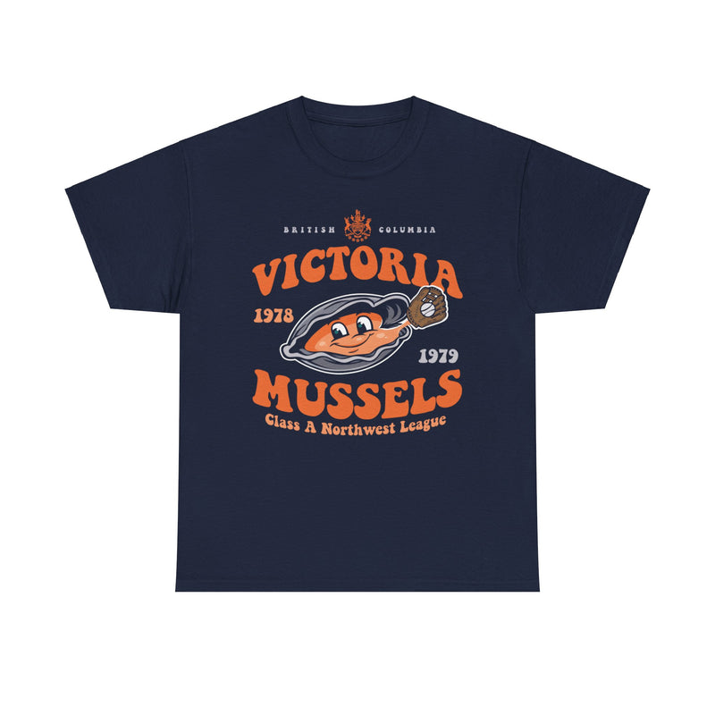Load image into Gallery viewer, Victoria Mussels Est 1978 British Columbia Baseball T-shirt