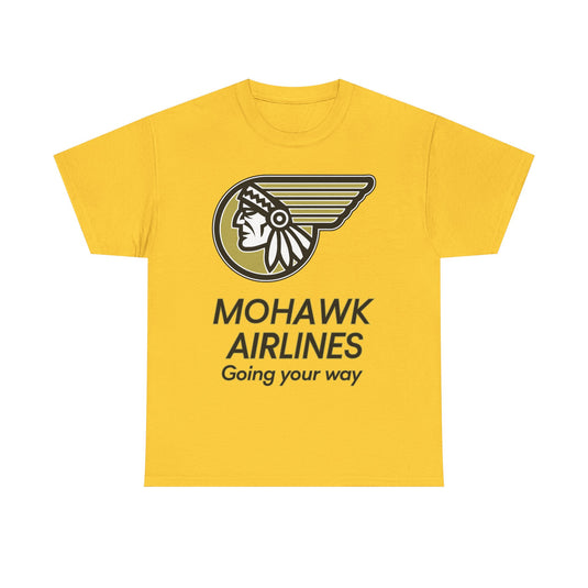 Mohawk Airlines Native American Logo Going Your Way Aviation T-shirt