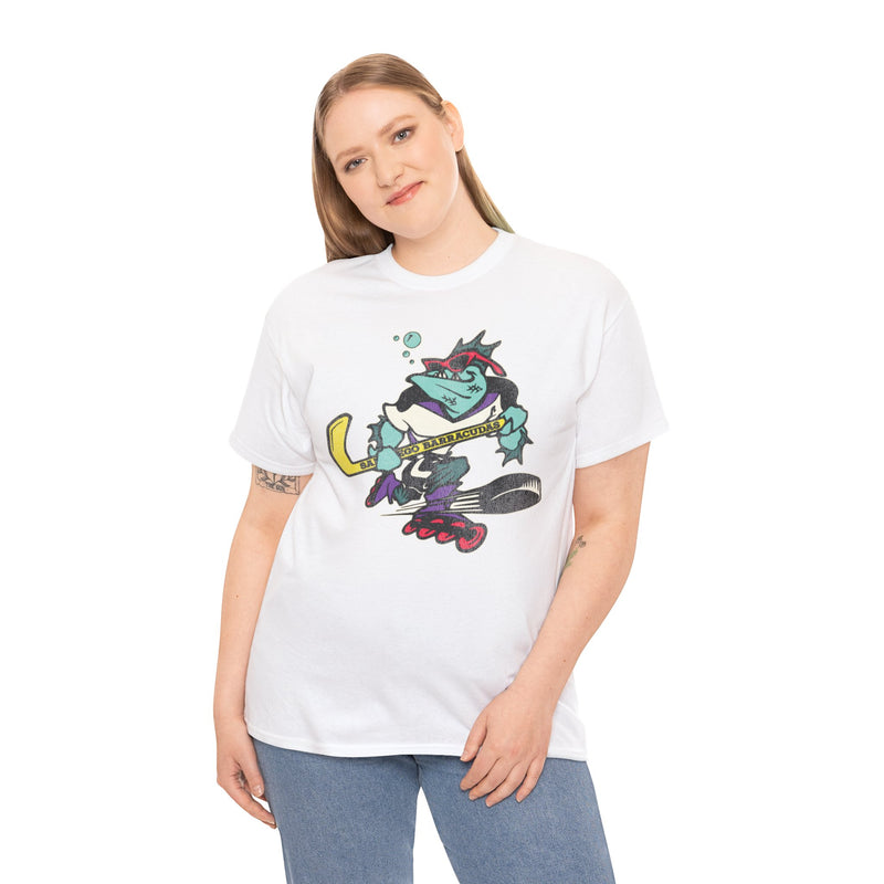 Load image into Gallery viewer, San Diego Barracudas Roller Hockey Nostalgic Logo T-shirt