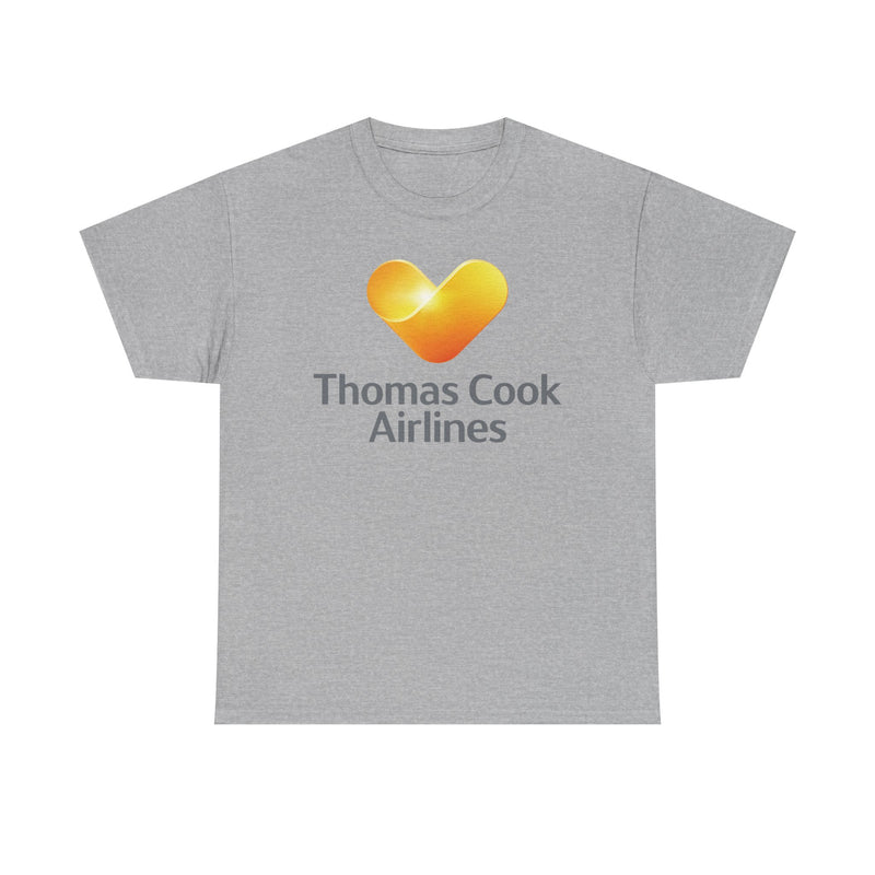 Load image into Gallery viewer, Thomas Cook Airlines Sunny Heart Logo Defunct Travel Company T-shirt