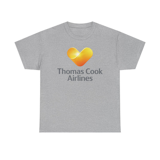 Thomas Cook Airlines Sunny Heart Logo Defunct Travel Company T-shirt