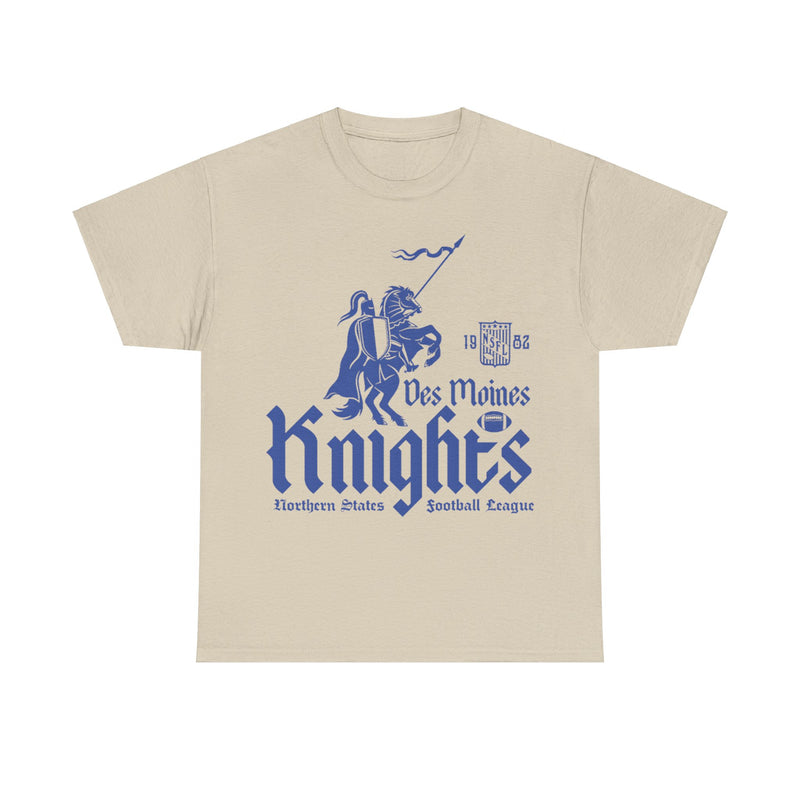 Load image into Gallery viewer, Des Moines Knights Est 1982 Iowa Football Team T-shirt