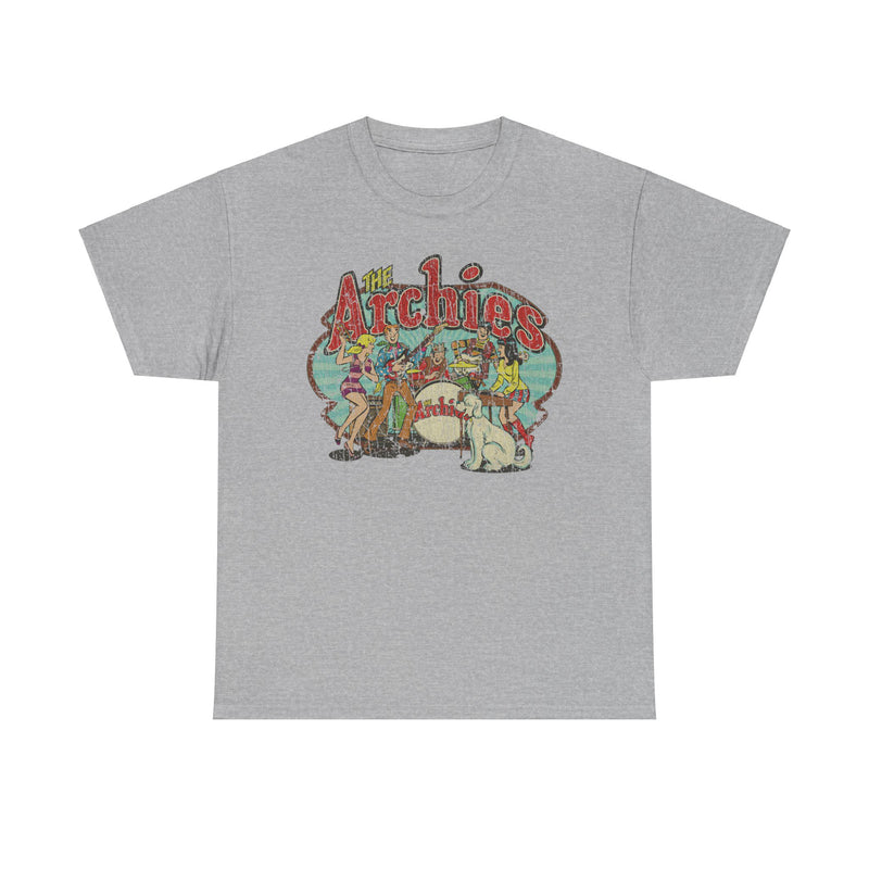 Load image into Gallery viewer, The Archies 1967 Archie Comics Rock Band Illustrated Comic Book T-shirt