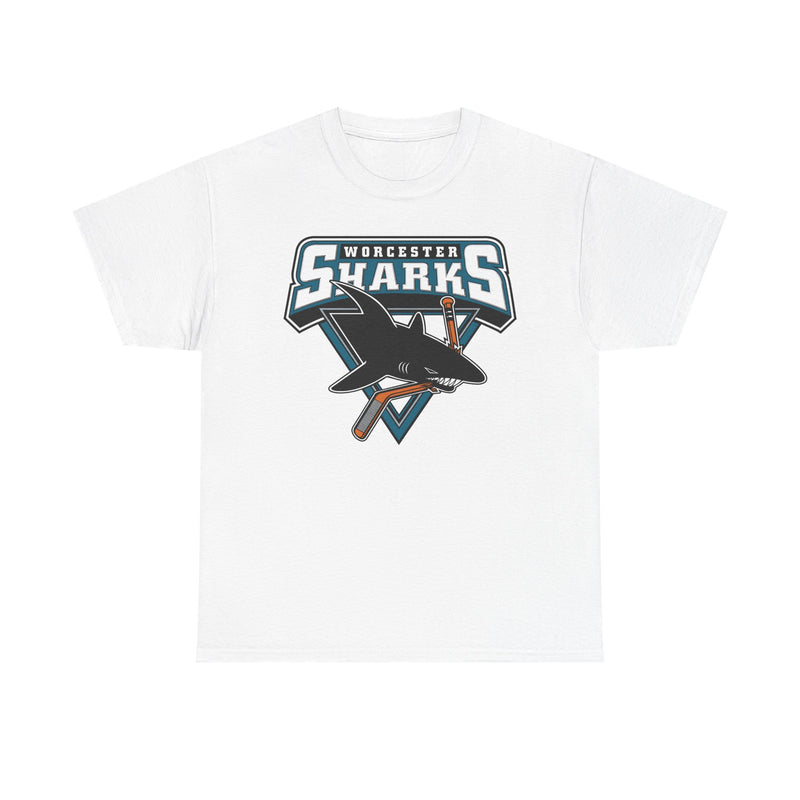 Load image into Gallery viewer, Worcester Sharks Hockey 2006-2015 Massachusetts T-shirt