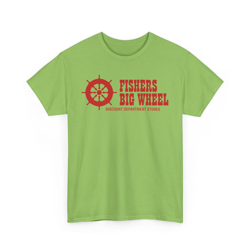 Load image into Gallery viewer, Fishers Big Wheel Discount Department Stores Ship Logo T-Shirt