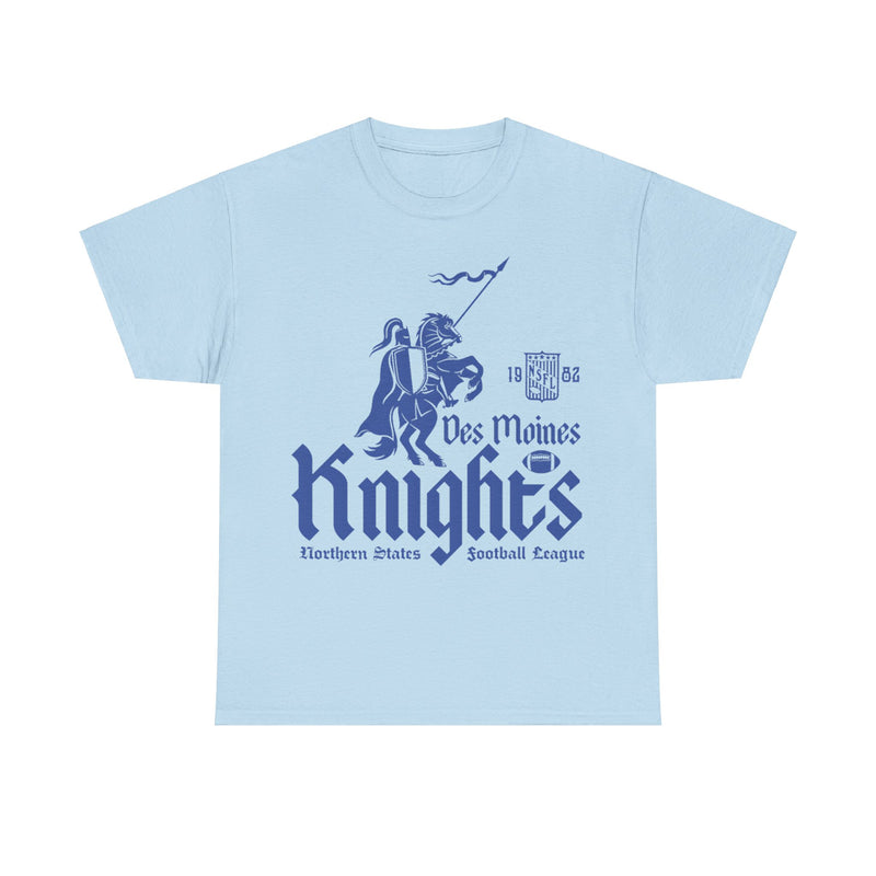Load image into Gallery viewer, Des Moines Knights Est 1982 Iowa Football Team T-shirt
