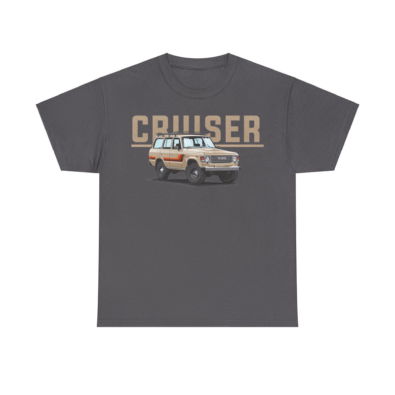 Load image into Gallery viewer, Toyota Land Cruiser 80 Series with Retro TRD Racing Stripes Car T-shirt