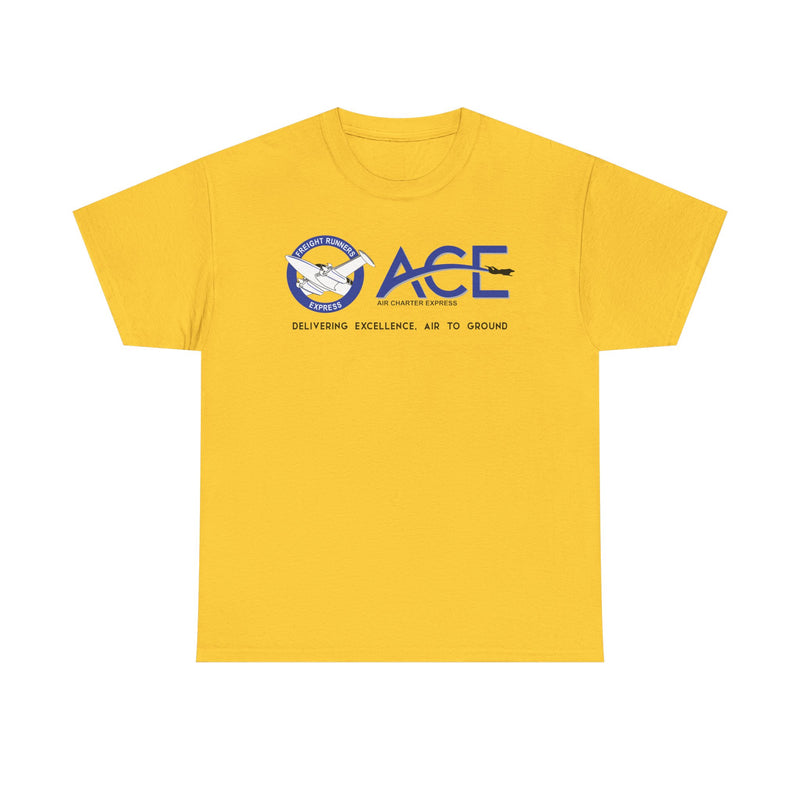 Load image into Gallery viewer, ACE Air Charter Express Delivering Excellence Freight Runners Logo T-shirt