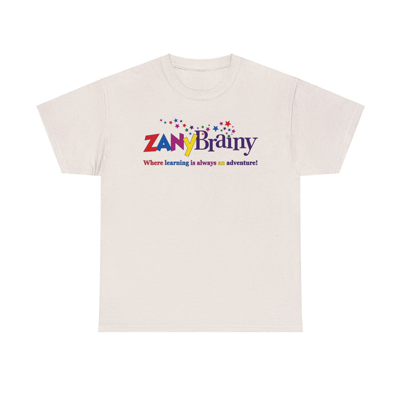 Load image into Gallery viewer, Zany Brainy Store Logo T-Shirt: “Where Learning Is Always an Adventure”