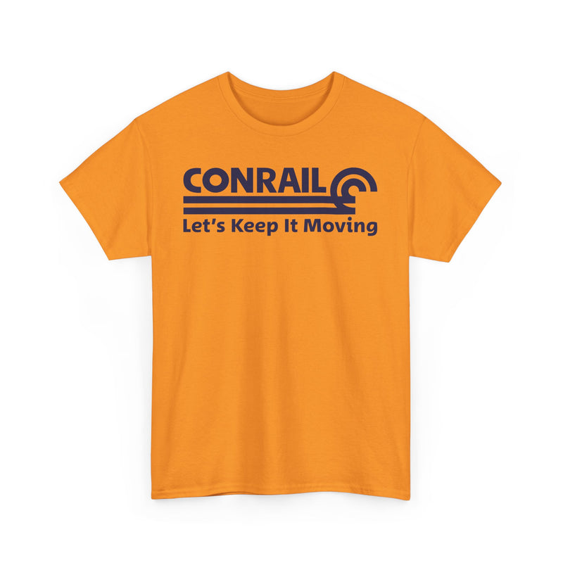 Load image into Gallery viewer, Conrail Let's Keep It Moving Railroad Logo Vintage Train T-Shirt