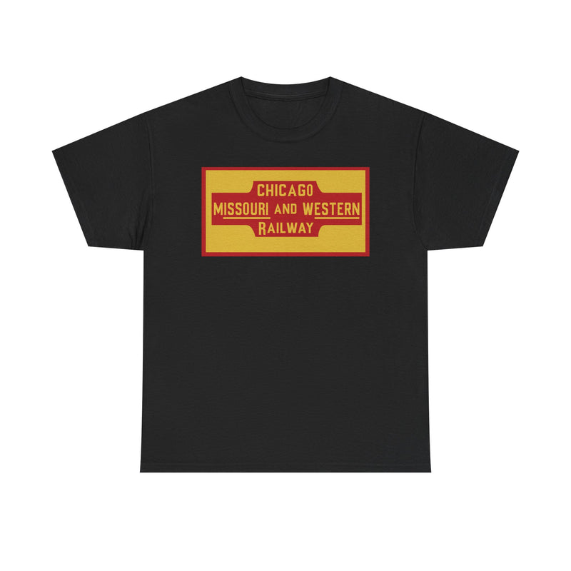 Load image into Gallery viewer, Chicago Missouri Western Railway Vintage Railroad Logo Train T-Shirt