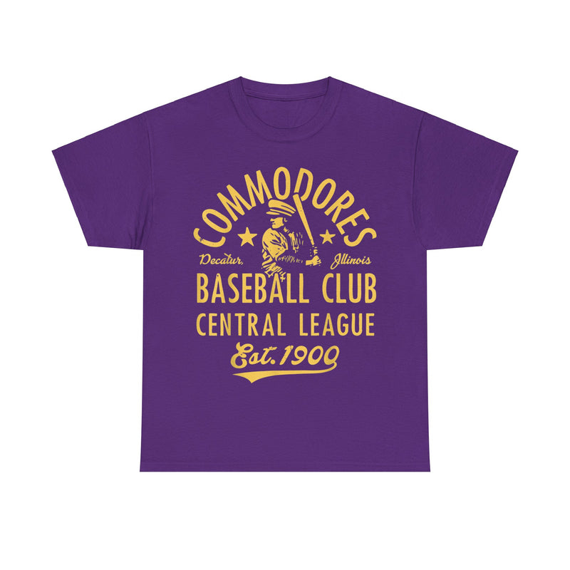 Load image into Gallery viewer, Decatur Commodores Est 1900 Illinois Baseball T-shirt