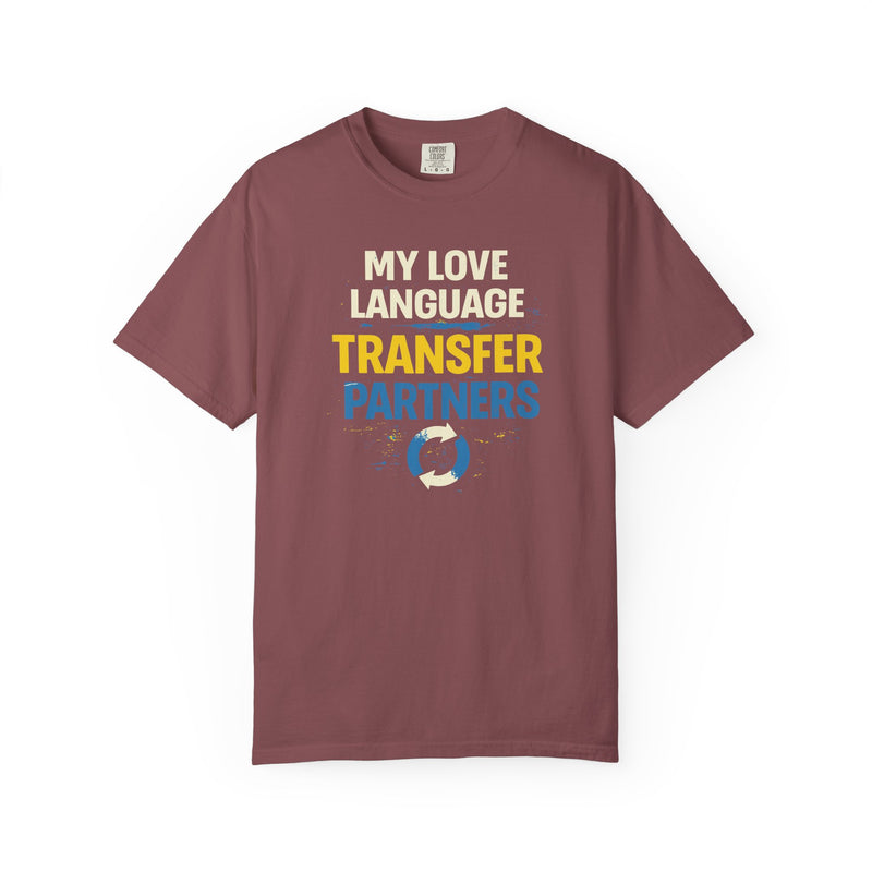 Load image into Gallery viewer, Love Language Transfer Partners Credit Card Points Miles T-shirt