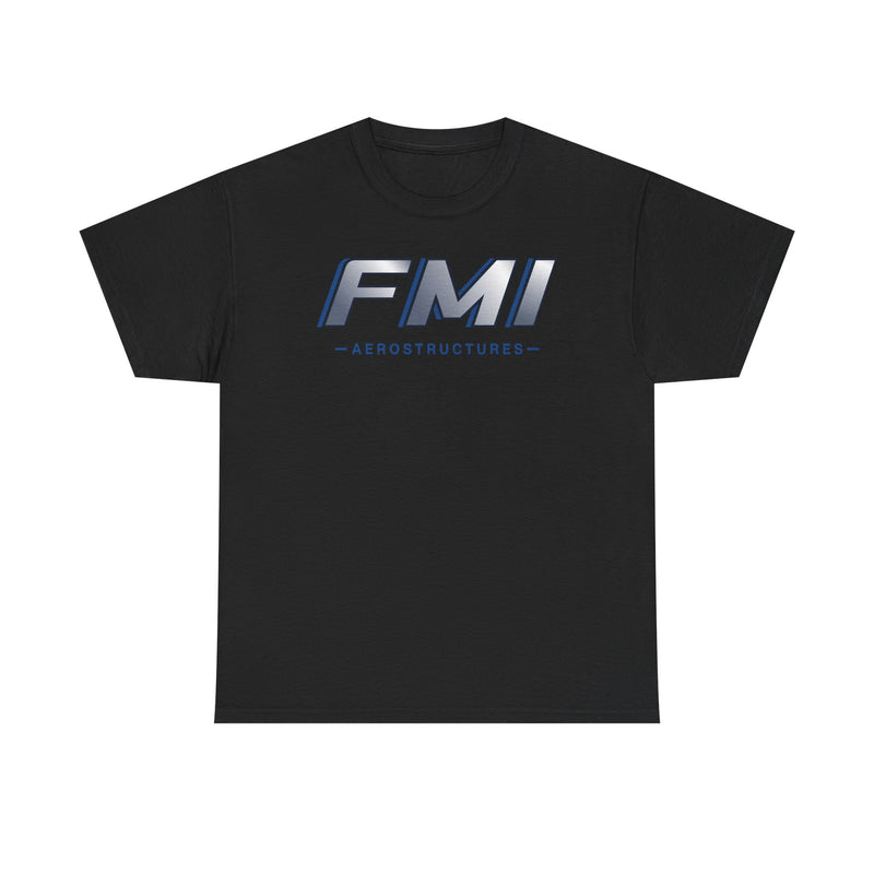 Load image into Gallery viewer, FMI Aerostructures T-Shirt Defunct Aerospace Company Bankrupt Logo Tee