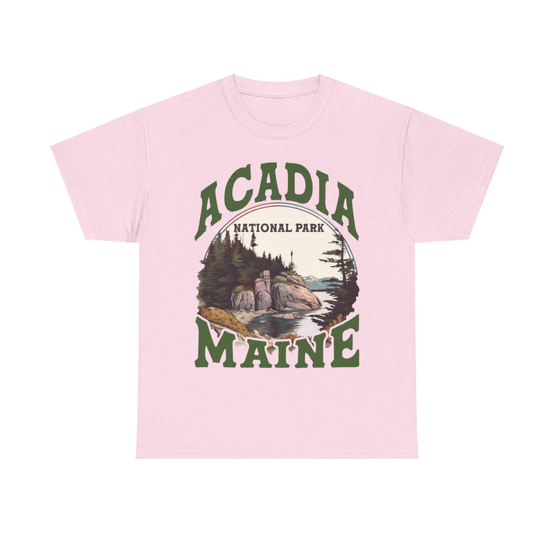 Load image into Gallery viewer, Acadia National Park Maine Poster Print T-shirt