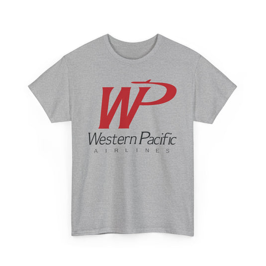 Western Pacific Airlines Vintage American Carrier Logo Classic Travel T-shirt