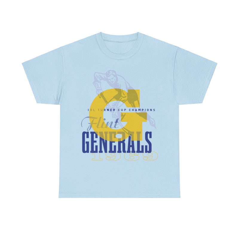 Load image into Gallery viewer, Flint Generals Michigan Est 1969 Hockey Team T-shirt