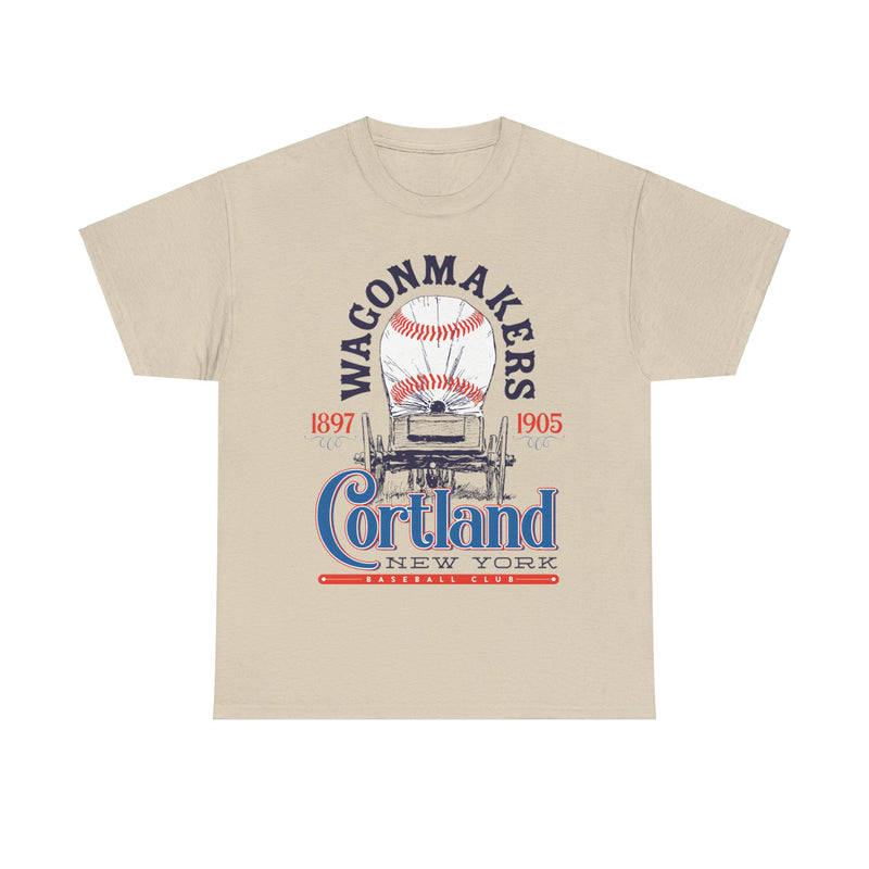 Load image into Gallery viewer, Cortland Wagonmakers Est 1897 New York Baseball T-shirt