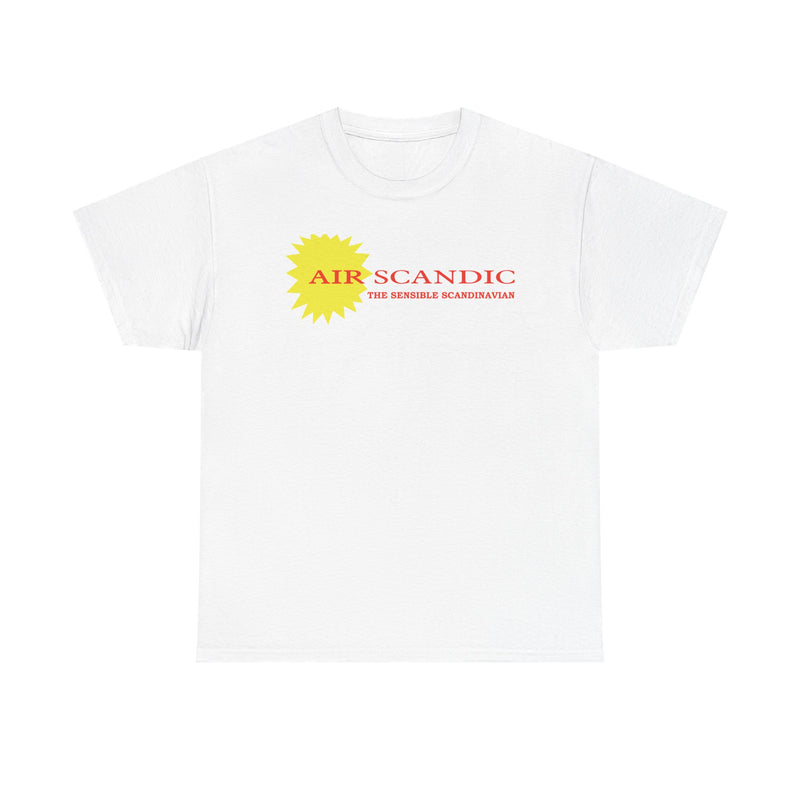 Load image into Gallery viewer, Air Scandic The Sensible Scandinavian Vintage Airline Logo Aviation T-shirt