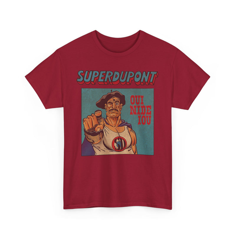 Load image into Gallery viewer, Superdupont 1972 France Superhero Comic Strip T-shirt