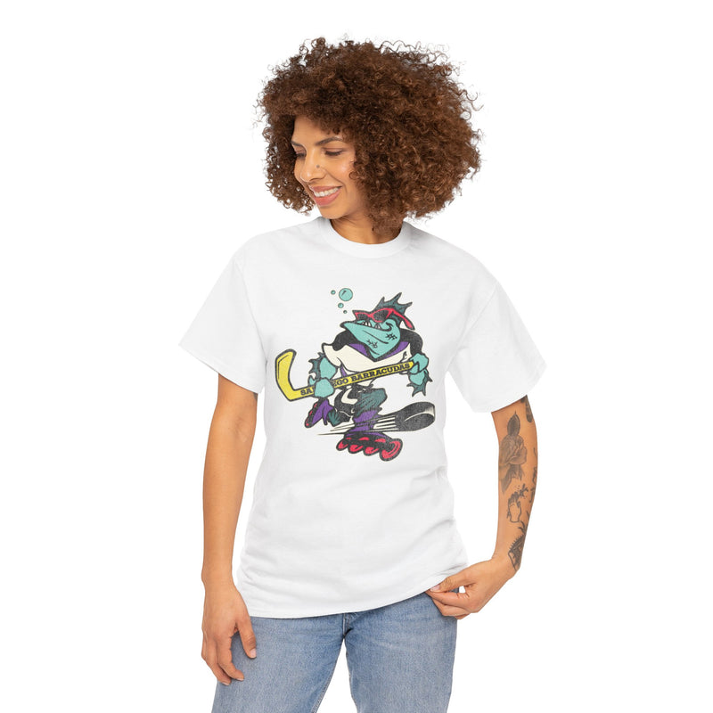 Load image into Gallery viewer, San Diego Barracudas Roller Hockey Nostalgic Logo T-shirt