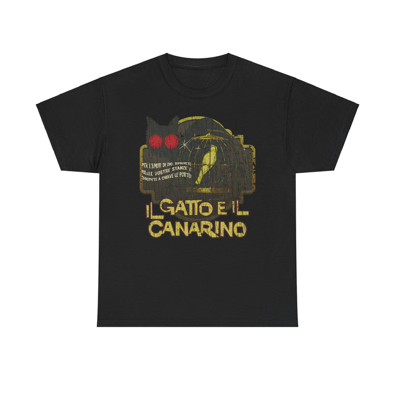 Load image into Gallery viewer, Il Gatto E Il Canarino 1978 Cat and the Canary Movie T-shirt
