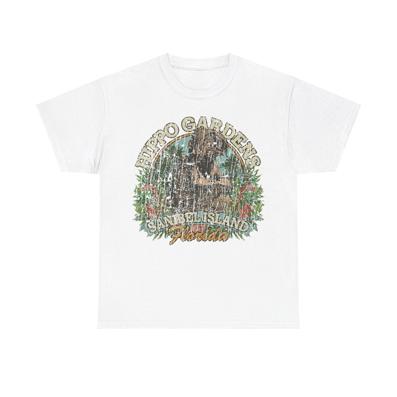 Load image into Gallery viewer, Sanibel Island Hippo Gardens Florida Park T-shirt