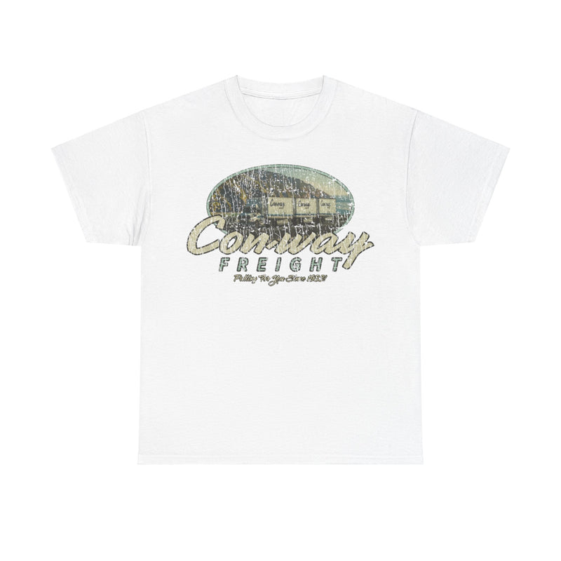 Load image into Gallery viewer, Conway Freight 1983 Trucking Distressed Print T-shirt