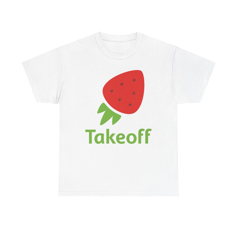 Load image into Gallery viewer, Takeoff Technologies T-Shirt Bankrupt Grocery Tech Company Defunct Logo Tee
