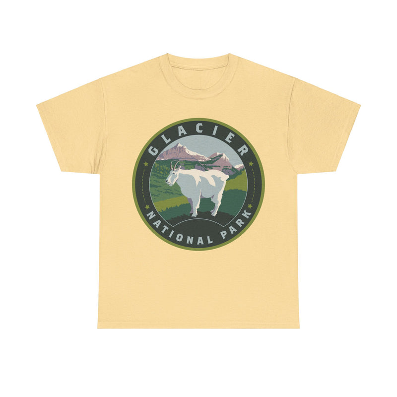 Load image into Gallery viewer, Glacier National Park Montana Round Logo T-shirt