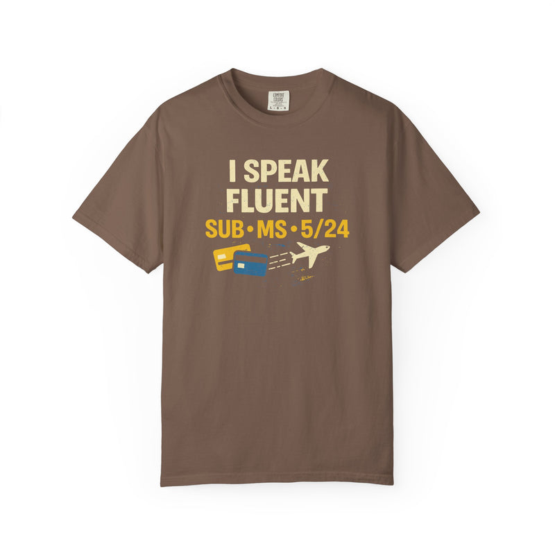 Load image into Gallery viewer, Credit Card Points Miles Fluent Jargon Funny Travel T-shirt