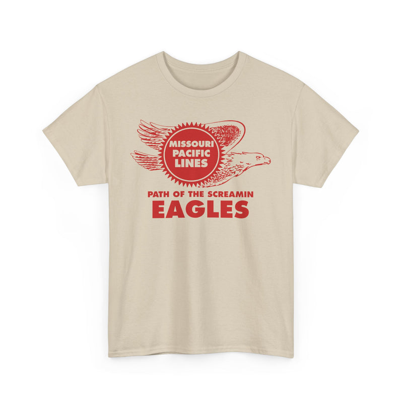 Load image into Gallery viewer, Missouri Pacific Lines Screaming Eagles Railroad Logo Vintage T-Shirt