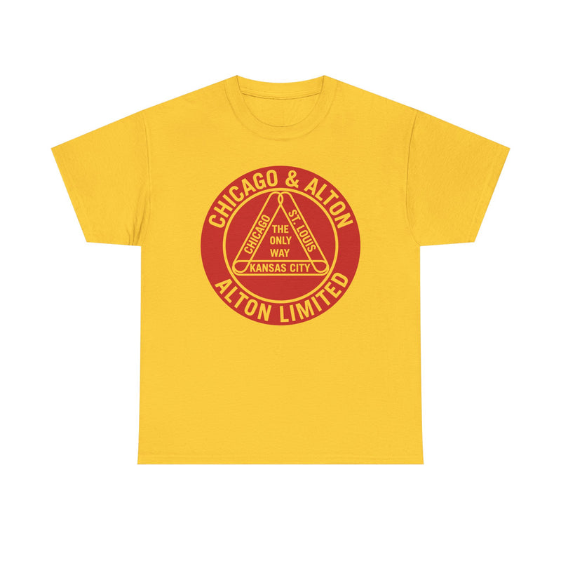 Load image into Gallery viewer, Chicago Alton Only Way Triangle Railroad Logo Vintage Train T-Shirt