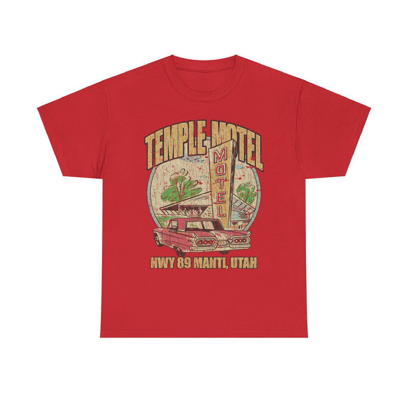 Load image into Gallery viewer, Temple Motel Manti Utah 1959 Hwy 89 T-shirt