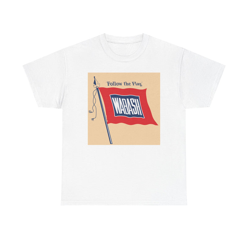 Load image into Gallery viewer, Wabash Follow The Flag Vintage Railroad Logo Train T-Shirt