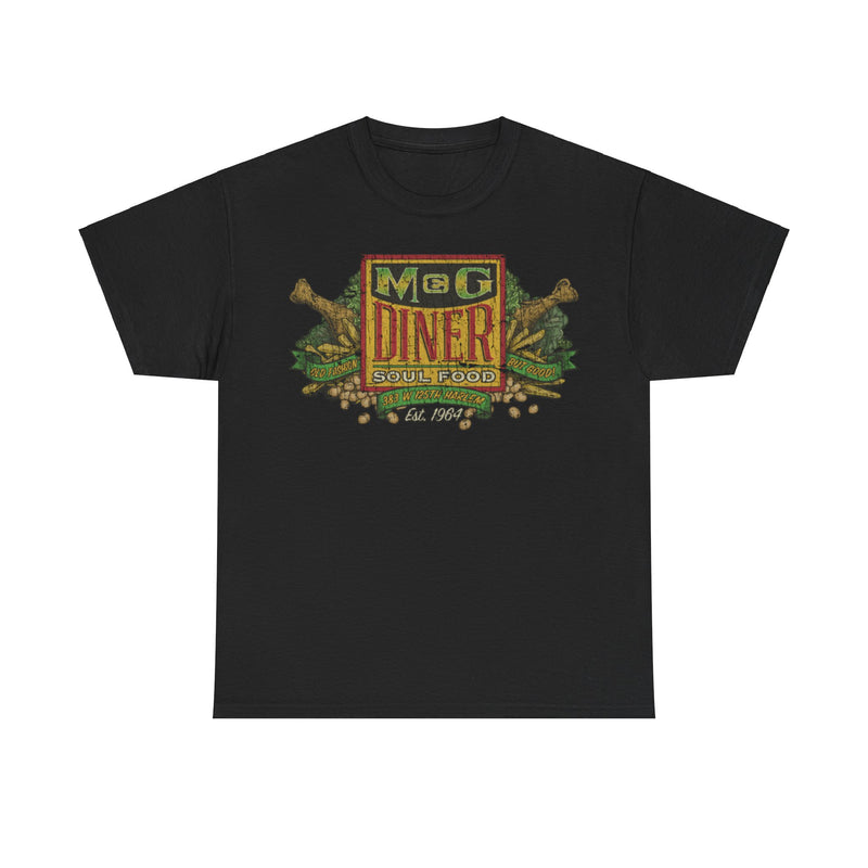 Load image into Gallery viewer, M&G Diner Soul Food 1964 Restaurant Distressed Print T-shirt