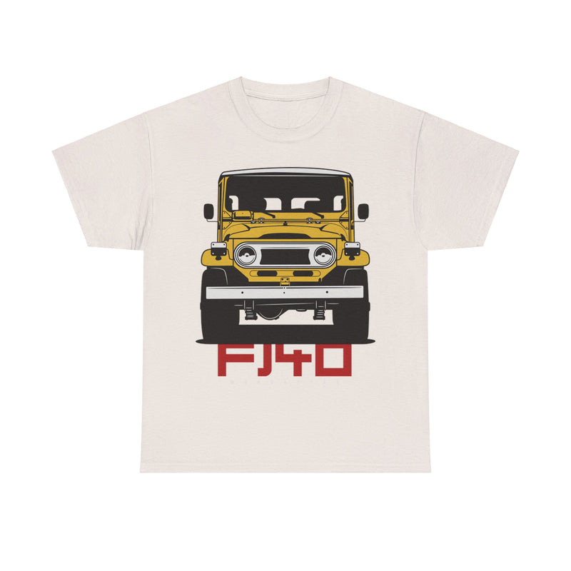 Load image into Gallery viewer, Toyota Land Cruiser FJ40 Yellow Car Double-sided T-shirt