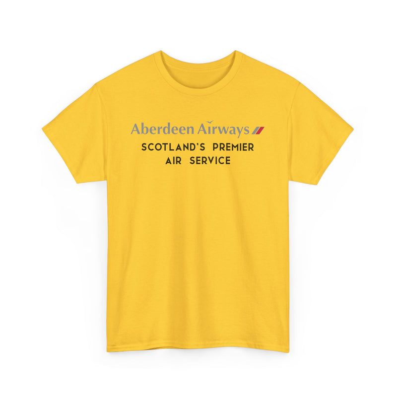 Load image into Gallery viewer, Aberdeen Airways Scotland's Premier Air Service Vintage Logo Aviation T-shirt