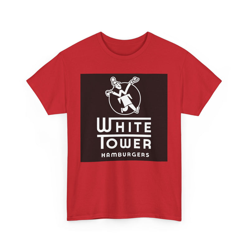 Load image into Gallery viewer, White Tower Hamburgers Logo Restaurant Chain T-Shirt