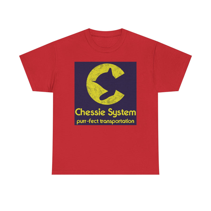 Load image into Gallery viewer, Chessie System Purr-fect Transportation Railroad Logo Train T-Shirt