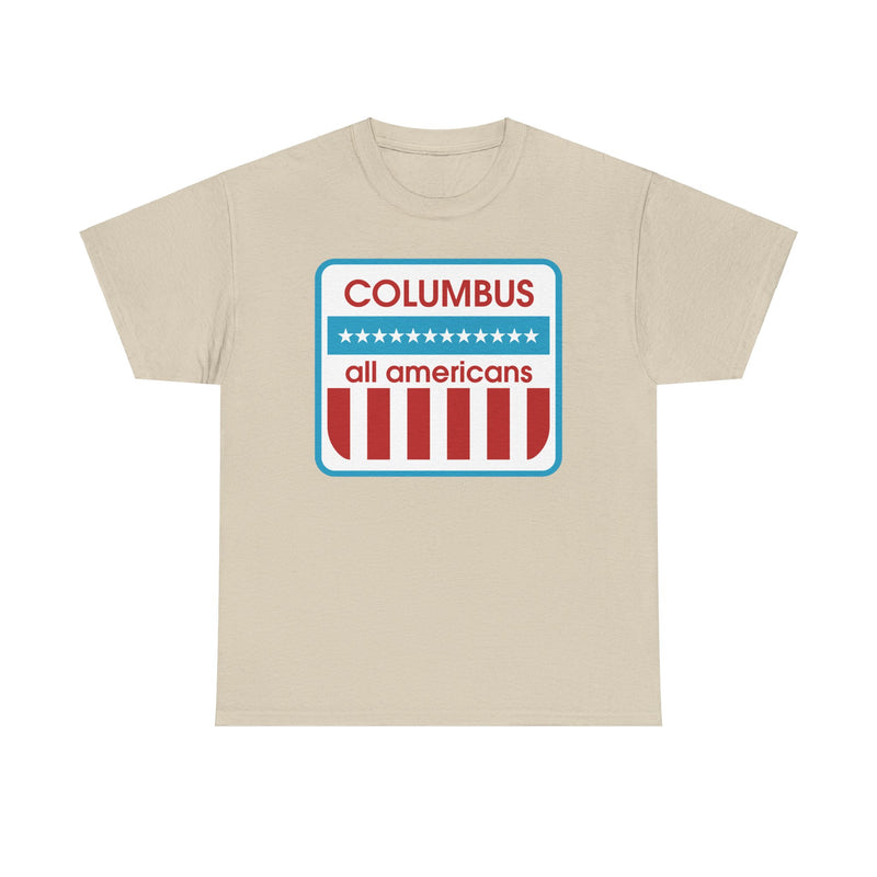 Load image into Gallery viewer, Columbus All-Americans Ohio American Professional Slo-Pitch League 1977 T-shirt