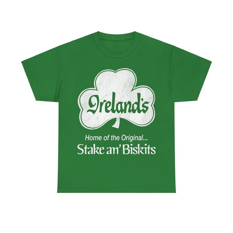 Load image into Gallery viewer, Irelands Home of the Original Stake an Biskits Restaurant T-shirt