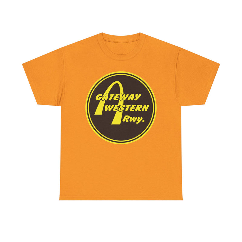 Load image into Gallery viewer, Gateway Western Railway Vintage Railroad Train Logo T-Shirt