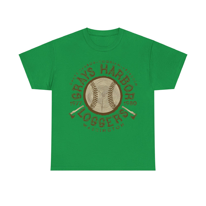 Load image into Gallery viewer, Grays Harbor Loggers Est 1977 Washington Baseball T-shirt