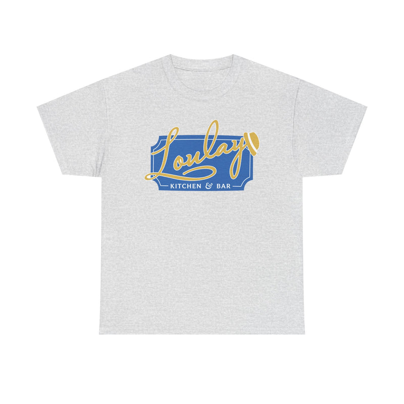Load image into Gallery viewer, Loulay Kitchen & Bar T-Shirt - Restaurant Industry Defunct Logo Tee