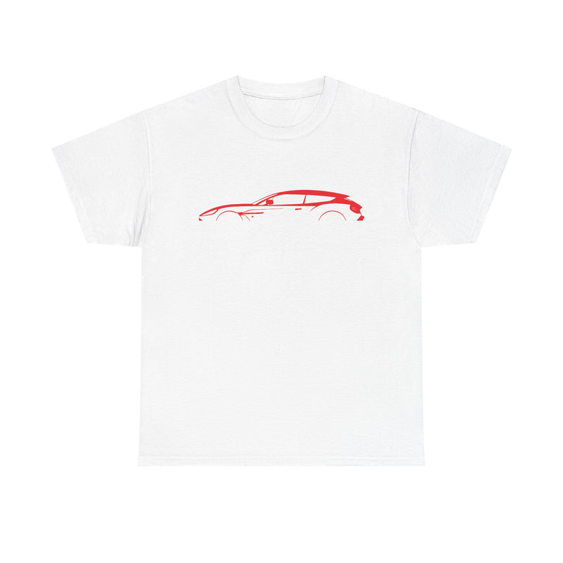 Load image into Gallery viewer, Aston Martin Vanquish Zagato Shooting Brake Silhouette Red Car T-shirt